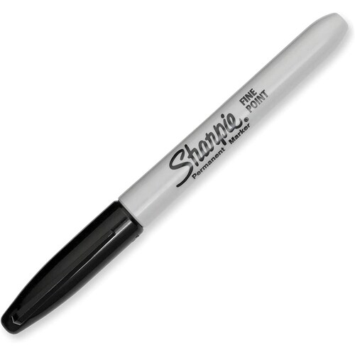 Marcadores Permantes Sharpie Negro 12 pzas Punta fina