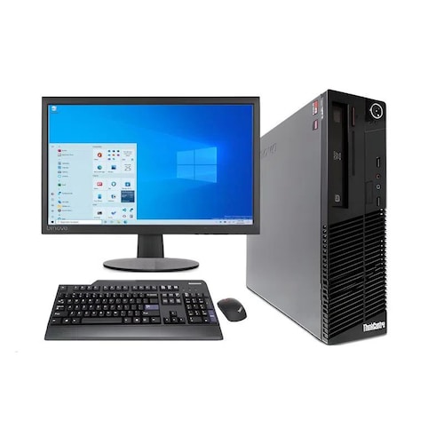 PC Lenovo M79, SFF, AMD A8 - 12GB RAM- 256GB SSD - WIFI - Monitor 20" -EQUIPO CLASE A, REACONDICIONADO.