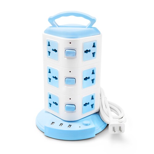 Multicontacto Torre 12 Contactos 3 Entradas Usb Universal