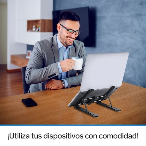 Stand Laptop Tableta Celular 8 Posiciones Portátil Steren