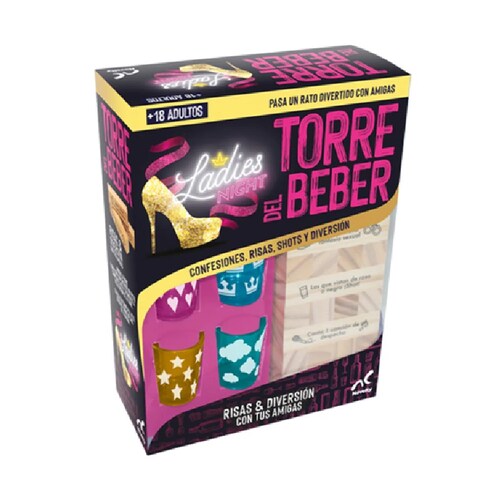 Juego De  Mesa Noche De Chicas, Para Fiestas y Reuniones Torre de Shot, Drinking Games