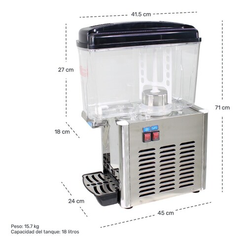 Dispensador Agua Fria 18 Litros 1 Tanque