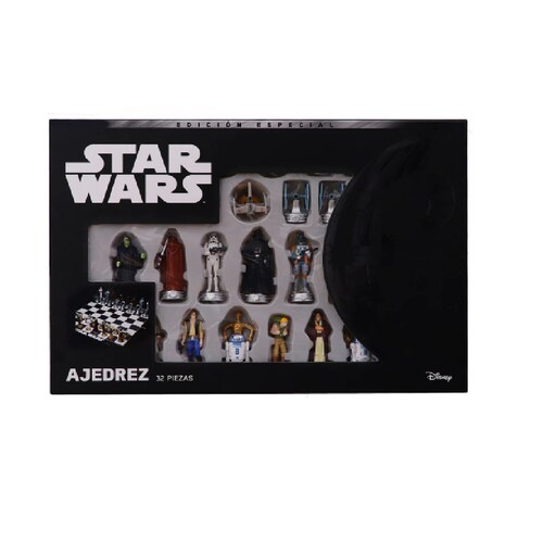Ajedrez Edición Especial Star Wars, Original Figuras 10 cm, Gama Up, Colección Limitada