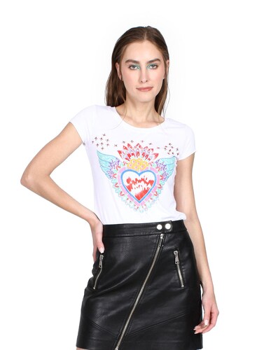 Playera Dama "Yolotzintli" Corazón con Alas