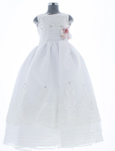 Vestido Blanco Primera Comunión o Ceremonia  6 a 16 años 3360.