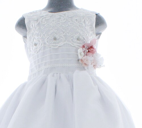 Vestido Blanco Primera Comunión o Ceremonia  6 a 16 años 3360.