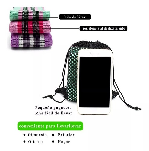 Bandas Elásticas de Resistencia, ligas de 3 Niveles, Yoga