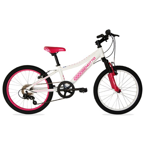 Bicicleta BENOTTO Montaña KILIMI R20 Aluminio 6V.  Blanco Aperlado/Rosa Aperlado Niña