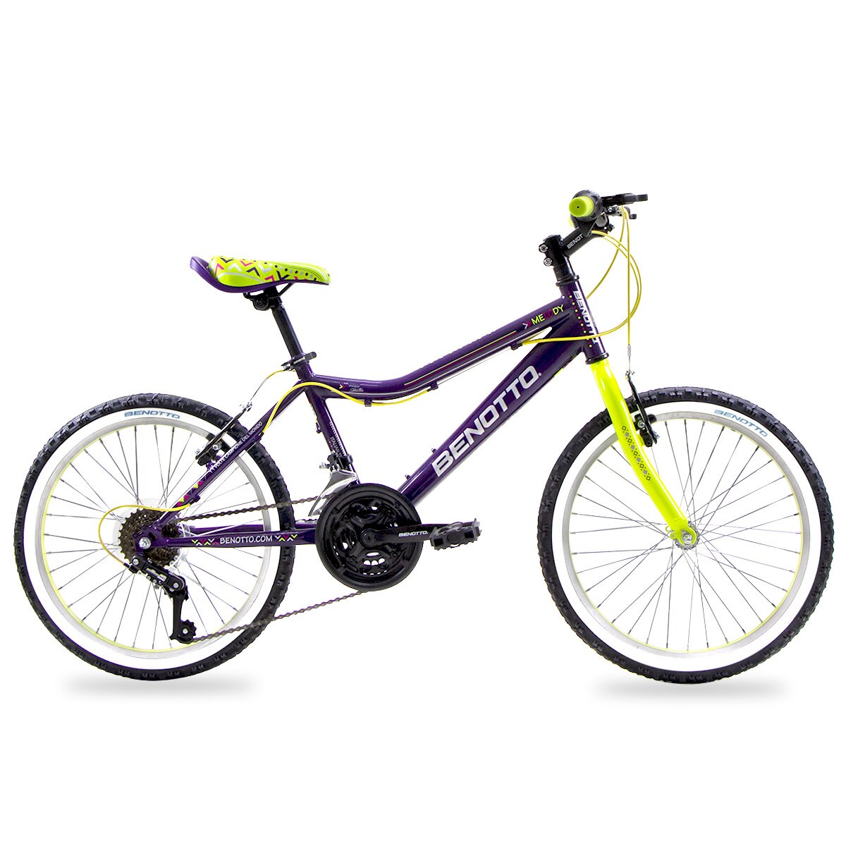 Bicicleta BENOTTO Monta a MELODY R20 Acero 21V. Blanco Aqua Ni a