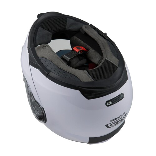 Casco Moto Abatible NZI COMBI 2 DUO Certificado ECE Blanco