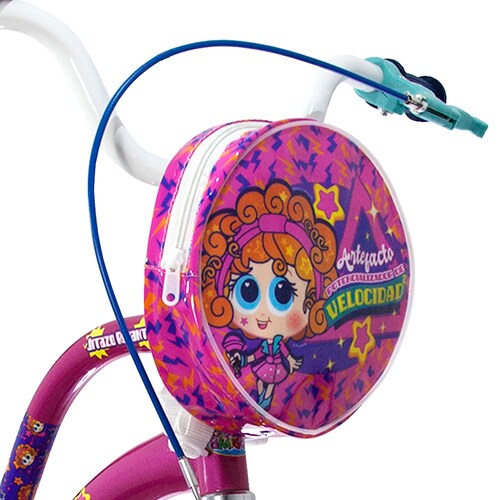Bicicleta DISTROLLER City CHAMOY R20 Acero 1V. Morado/Aqua Niña
