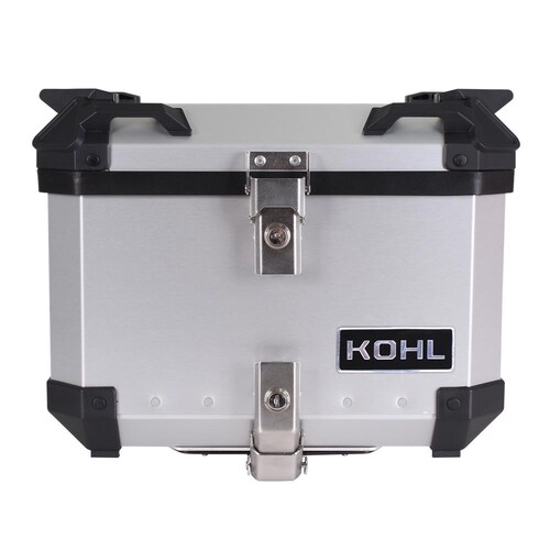 TOP CASE KOHL PLATA 40 LTS DE ALUMINIO UNIVERSAL CON PLATO DE MONTAJE UNIVERSAL