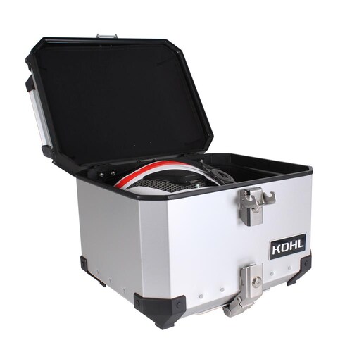 TOP CASE KOHL PLATA 40 LTS DE ALUMINIO UNIVERSAL CON PLATO DE MONTAJE UNIVERSAL