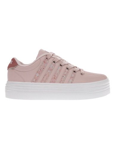 Tenis Rosas Court Pro Plataforma K-SWISS para Mujer