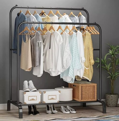 Rack Armable Percheros Metalicos De Piso Organizador Ropa 