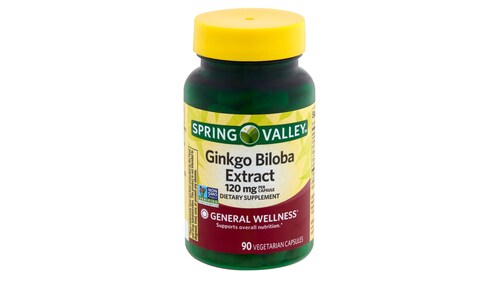 Ginkgo Biloba 120 Mg 90 Caps Ayuda Memoria Reduce Fatiga Spring Valley 