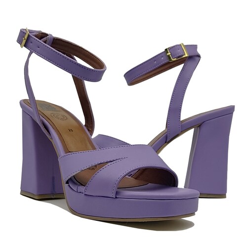 Zapatillas Tacones Morados  EVAG Santorini Mujer 