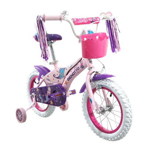 Bicicleta BENOTTO Infantil STELLINA R14 Acero 1V. Blanco Niña