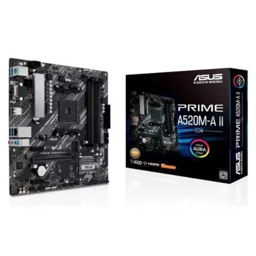Tarjeta Madre Asus Prime A520m-a Ii Csm Amd Am4 Ddr4 Atx 