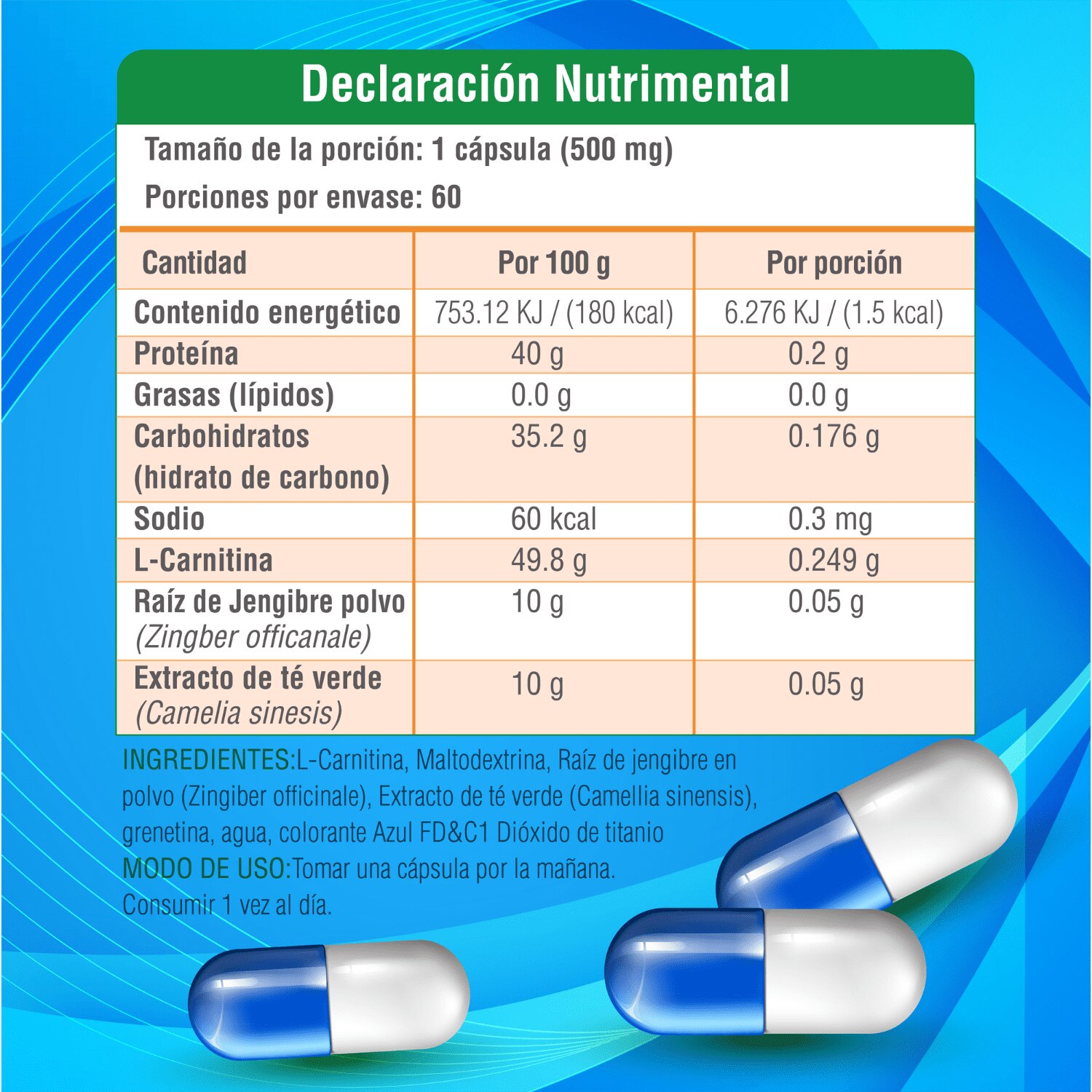 l carnitina ingredientes L-Carnitina en polvo Acetil-L-carnitina 500 mg vegana, 120