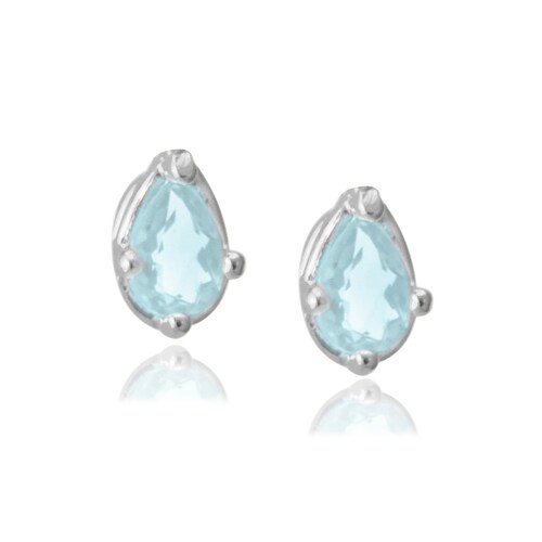 Broqueles Amor Natural de topacio azul y plata .925, Colección Amor Natural, Joyería para Mujer de Anante Joyería.