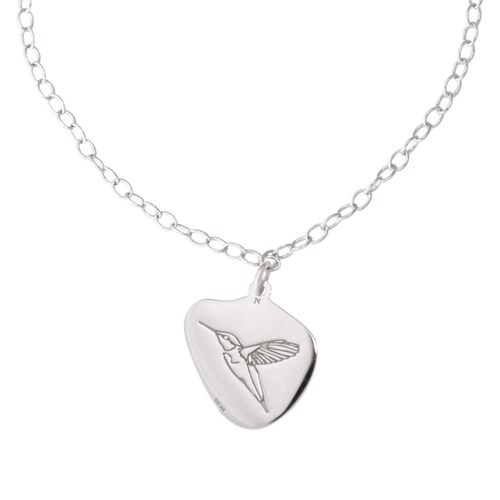 Pulsera con charm colibrí Amor Natural  plata .925, Colección Amor Natural, Joyería para Mujer de Anante Joyería.