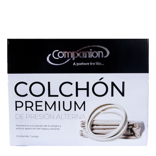 Colchón De Presión Alterna De Grado Médico, antillagas, con kit de reparacion. Companion Premium..