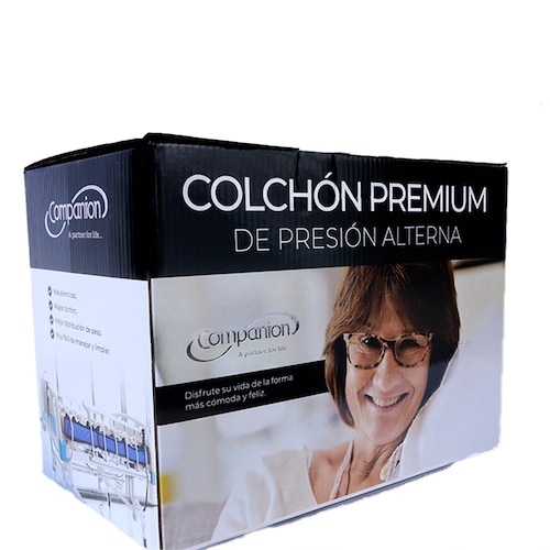 Colchón De Presión Alterna De Grado Médico, antillagas, con kit de reparacion. Companion Premium..