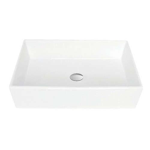 Lavabo de Cerámica Blanco cuadrado de sobreponer