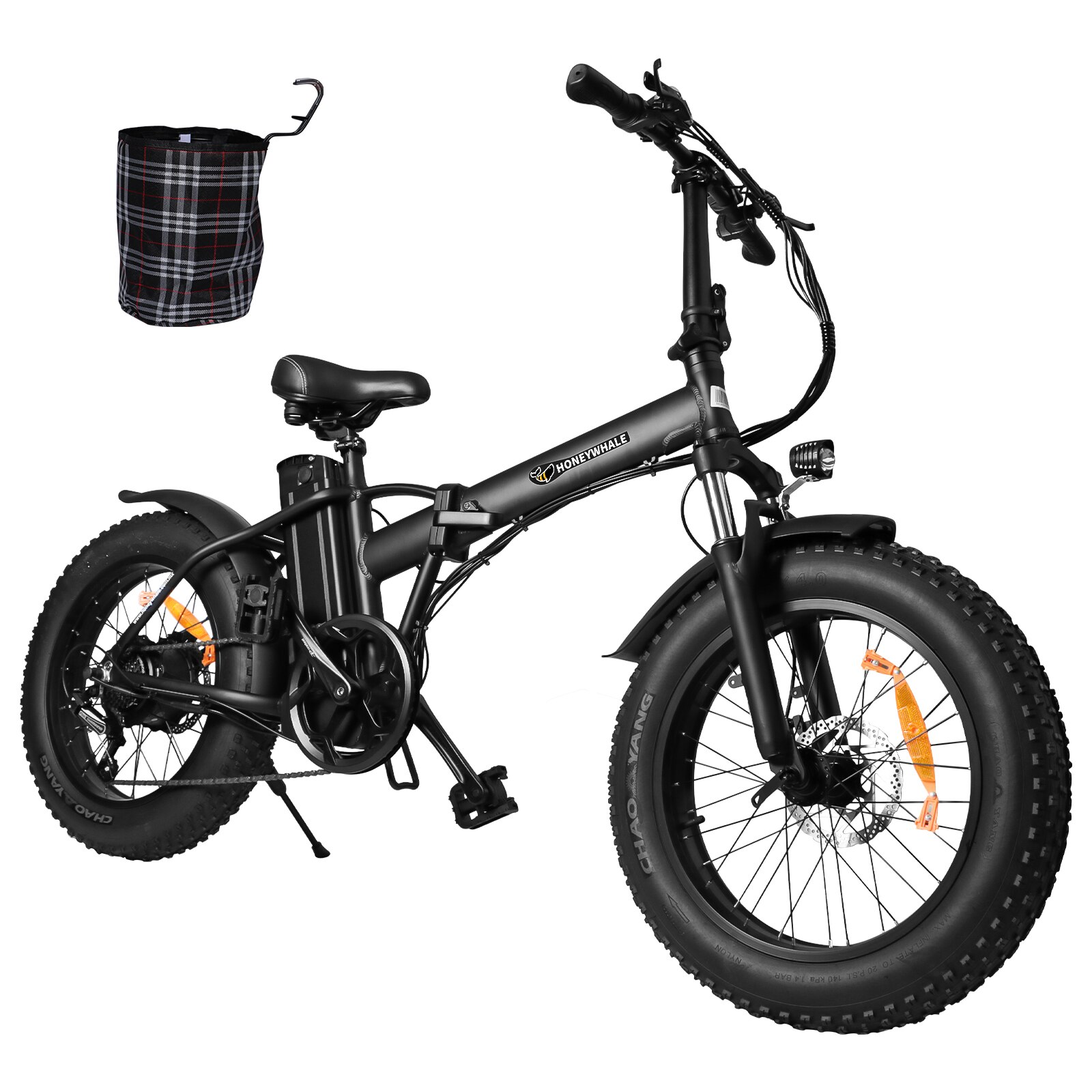 Bicicleta El ctrica Plegable Honey Whale F6 Negro