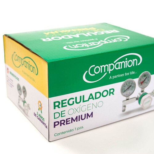 Regulador De Oxígeno Premium, para entrada CGA540, Companion..