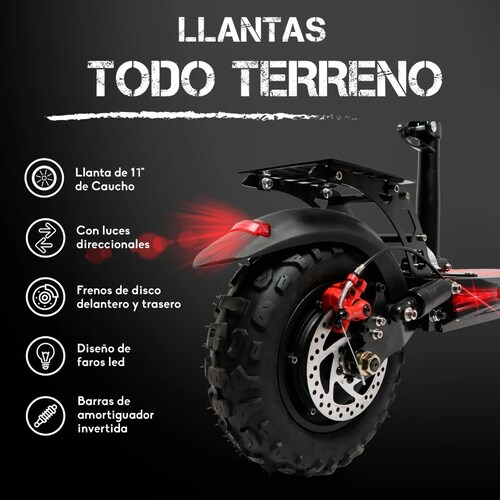 Scooter Eléctrico Honey Whale H2 Negro
