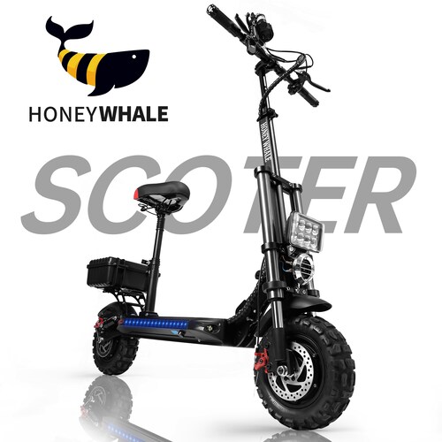 Scooter Eléctrico Honey Whale H2 Negro
