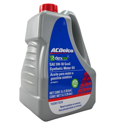 Aceite sintético para gasolina  5w 30 Dexos ACDelco original 