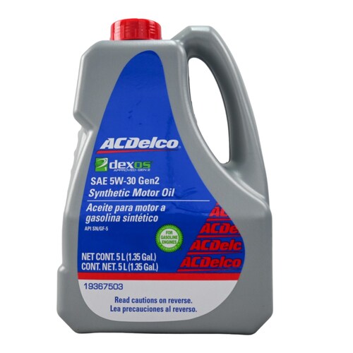 Aceite sintético para gasolina  5w 30 Dexos ACDelco original 