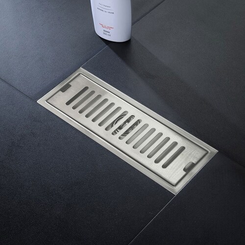 Coladera Para Baño o Regadera Acero Inoxidable 30x10cm con trampa