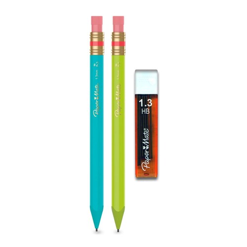 Lapiceros Portaminas Paper Mate 2 pzas Incluye repuestos