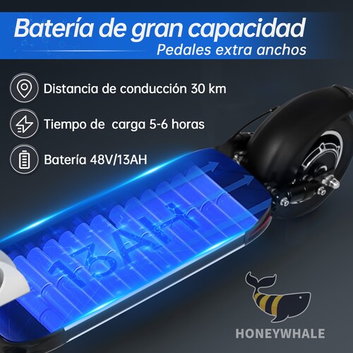 Scooter Eléctrico Honey Whale E4 Blanco