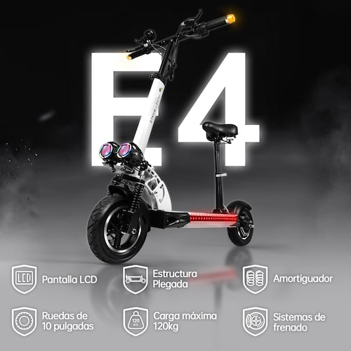 Scooter Eléctrico Honey Whale E4 Blanco