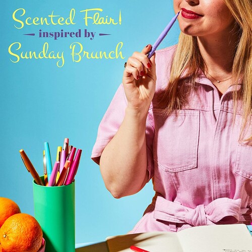 Plumígrafos Paper Mate Flair punta de fieltro perfumados 12pzas