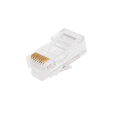 Plug rj45 cat 5e ghia utp 100 pzas caja redes conectores cable mac internet pc laptop seguridad