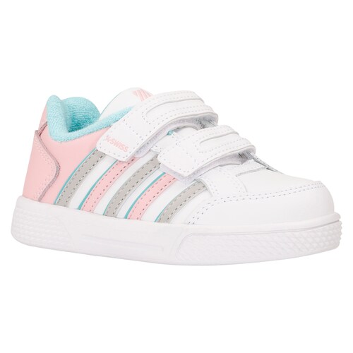 Tenis Blancos con rosa K-SWISS Kid Court para Niña