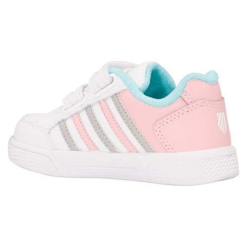 Tenis Blancos con rosa K-SWISS Kid Court para Niña