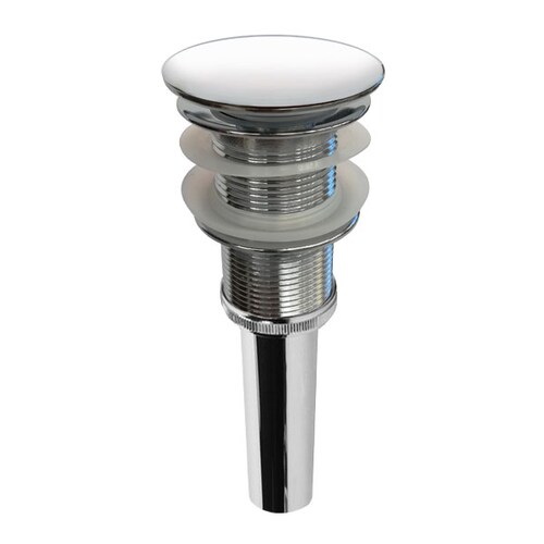 Contra Push Y Cespol Para Lavabo Metal Cromo
