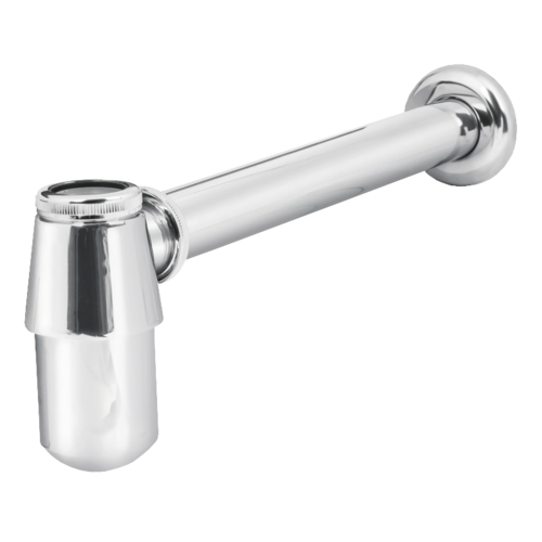 Contra Push Y Cespol Para Lavabo Metal Cromo
