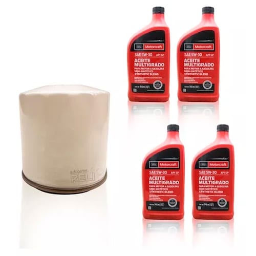 Kit Cambio Aceite Ford Fiesta 5w30 Motorcraft