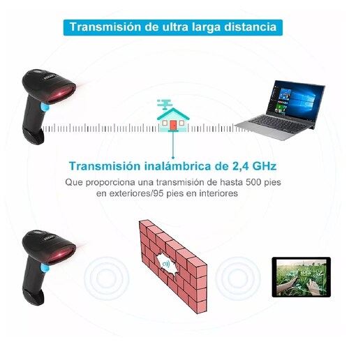 Lector Codigo De Barras Inalambrico 1d Lector Usb