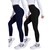 Pack de 2 Mallas Lycra Leggins Mujer Gym Casual Mayon Afelpada 