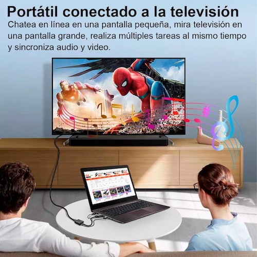 Cable Convertidor Video Vga A Hdmi + Audio Full Hd 1080p