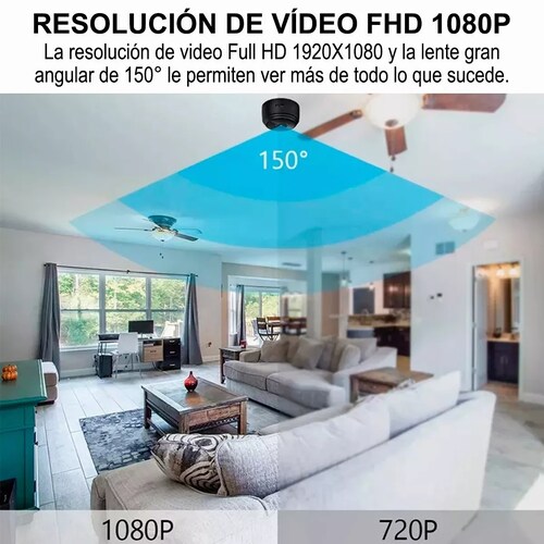 Mini Cámaras De Seguridad Wifi Inalambrico Vigilancia Hd